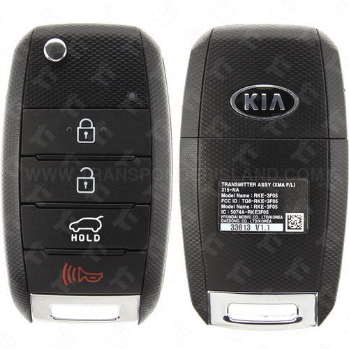 2015 2018 Kia Sedona Remote Flip Key 4B Hatch Gen 2 TQ8RKE4F19